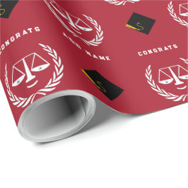 Papel de regalo para graduación de facultad de der