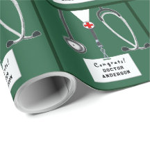 Papel de Regalo para Graduación de Médico