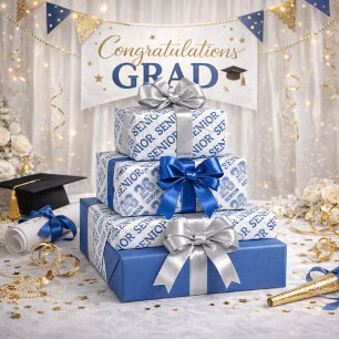 Papel de regalo para graduación Senior 2026