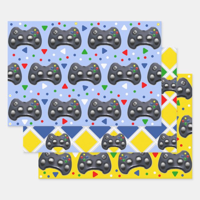 Papel de regalo para jugadores en hojas (Set)