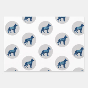 Papel de regalo para K9 de la policía