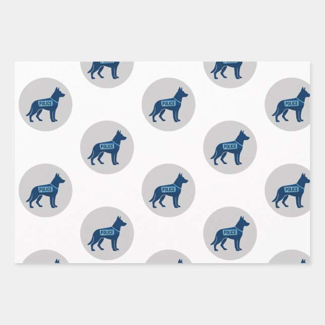 Papel de regalo para K9 de la policía (Anverso)