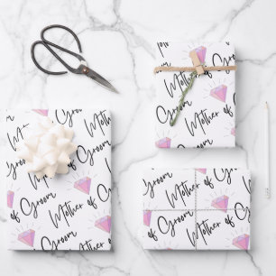 Papel de regalo para la madre del novio, juego de