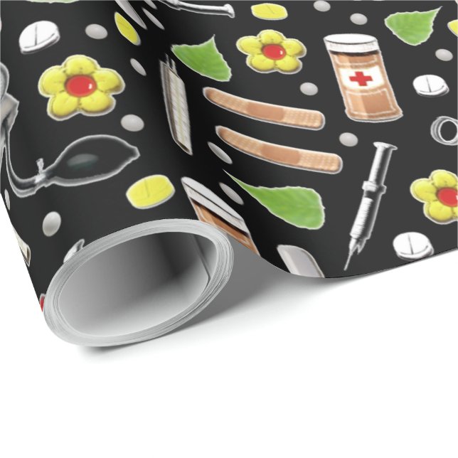 Papel de regalo para médico (Esquina del rollo)