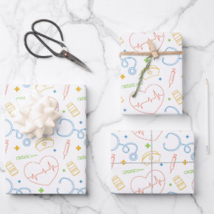 Papel de regalo para médicos, papel de regalo para