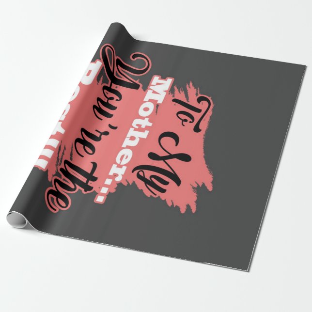 Papel De Regalo Para mi madre eres el mejor | Regalos Para La Madr (Desenrollado)