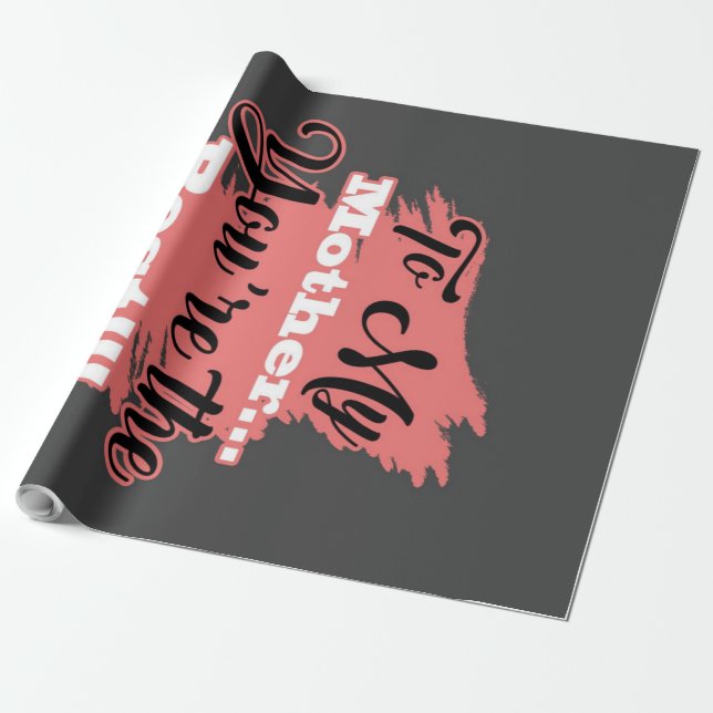 Papel De Regalo Para mi madre eres el mejor | Regalos Para La Madr (Desenrollado)