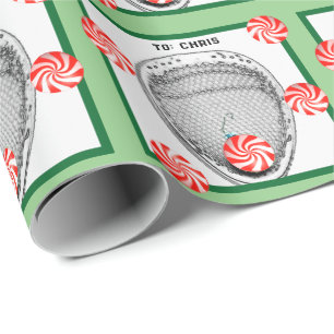 Papel de regalo para portero de lacrosse
