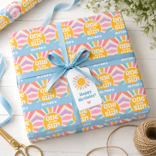 Papel de Regalo para Primer Cumpleaños Tema Verano