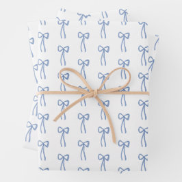 Papel de Regalo para Regalo de Ducha Coquette Azul