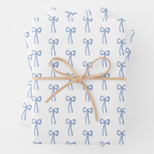 Papel de Regalo para Regalo de Ducha Coquette Azul