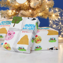 Papel de regalo para todos los animales de fiesta 