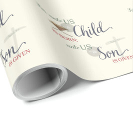 Papel De Regalo Para Unto nosotros un niño nace