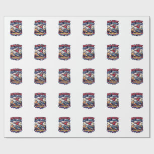 Papel De Regalo Paraguay Gol Energía Esqueleto Delantero Naciones 