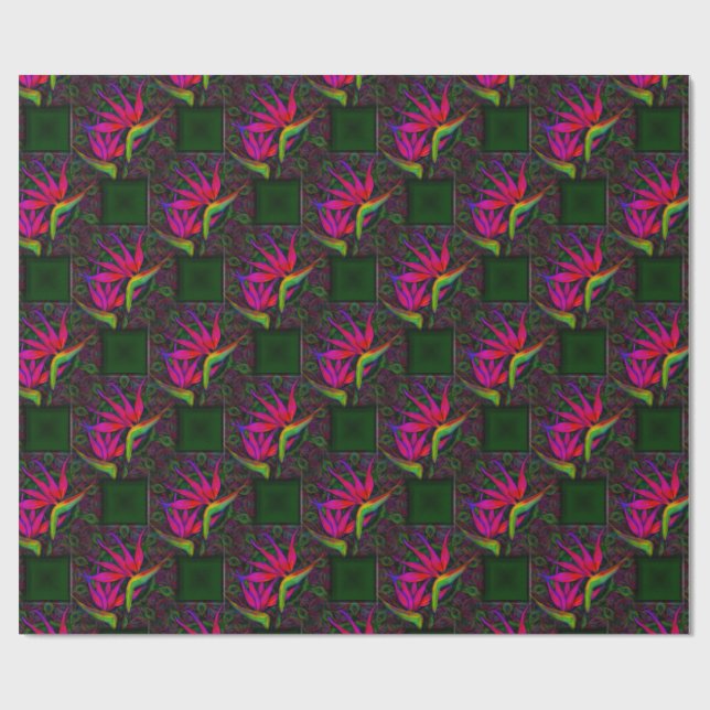 Papel De Regalo Paraíso tropical (Superficie plana)
