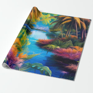 Papel De Regalo Paraíso tropical II