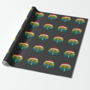 Papel De Regalo Parapente retro vintage Skydiver Deportes Paracaid