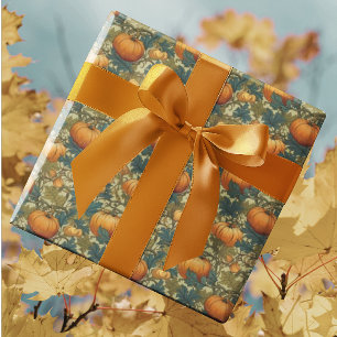 Papel De Regalo Parche de calabaza de otoño de William Morris