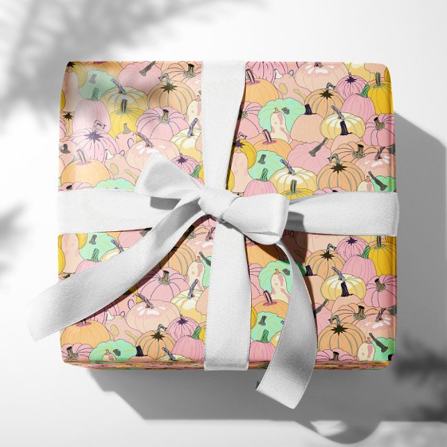 Papel De Regalo Parche de calabaza rosa (Subido por el creador)