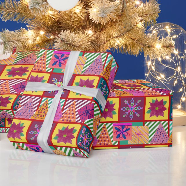 Papel De Regalo Parche de vacaciones de invierno (Vacaciones)