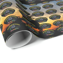 Papel De Regalo parche de veteranos de guerra de vietnam