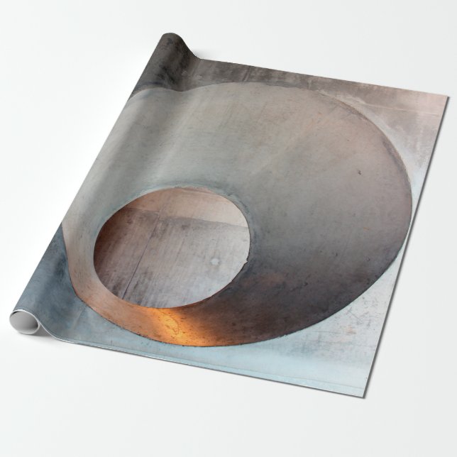 Papel De Regalo Pared de agujero de arquitectura de hormigón (Desenrollado)