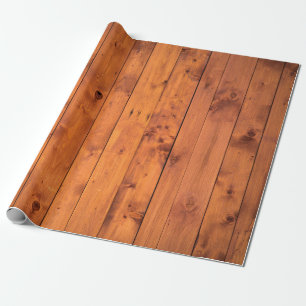 Papel De Regalo Paredes de madera de madera de época