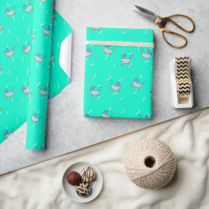 Papel De Regalo Pareja azul para bebés