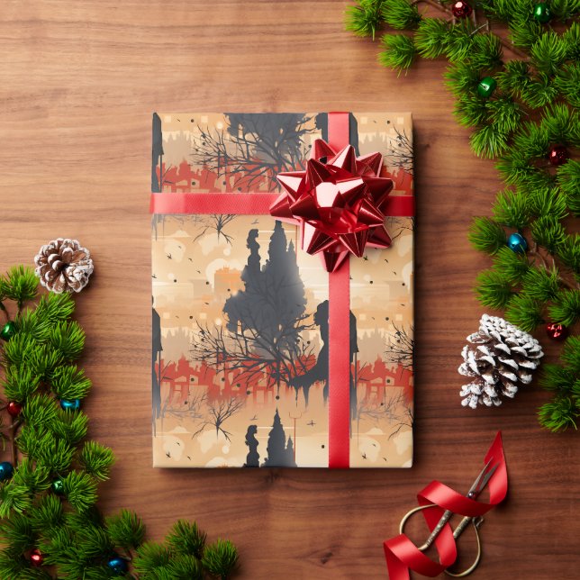Papel De Regalo Pareja cariñosa  (Regalo de vacaciones)