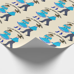 Papel De Regalo Pareja de baile cuadrado