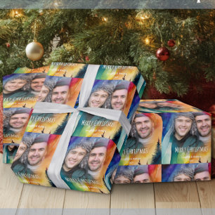 Papel De Regalo Pareja Gay Nuestra Primera Foto de Navidad