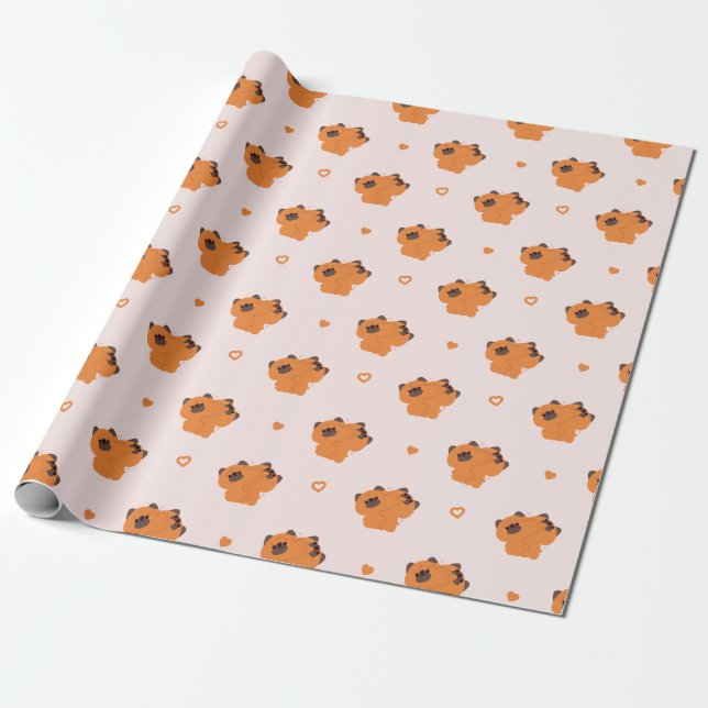 Papel De Regalo Pareja Pastora Alemana (Desenrollado)