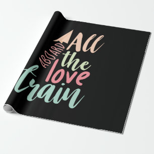 Papel De Regalo Pareja Regalo Todo El Tren De Amor