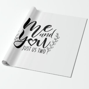 Papel De Regalo Pareja Regístreme Y Usted Sólo Nosotros Dos