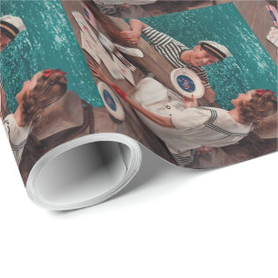 Papel De Regalo Pareja retro vintage