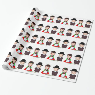 Papel De Regalo Pares casados Hanbok lindos