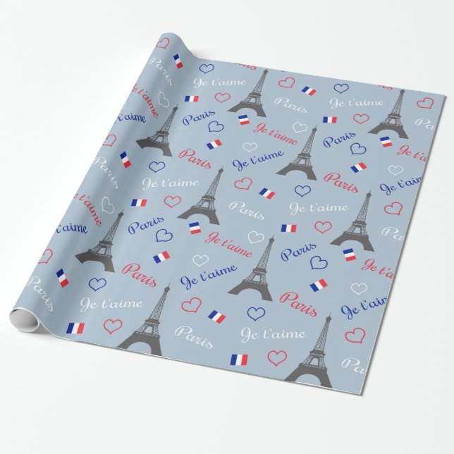 Papel De Regalo París (Desenrollado)