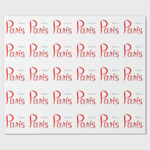 Papel De Regalo PARIS Bonjour (Hola)