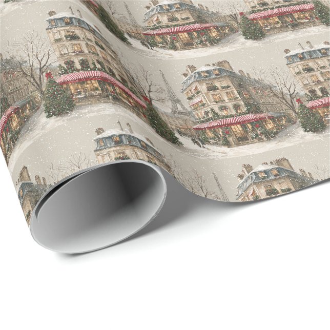 Papel De Regalo París en invierno (Esquina del rollo)