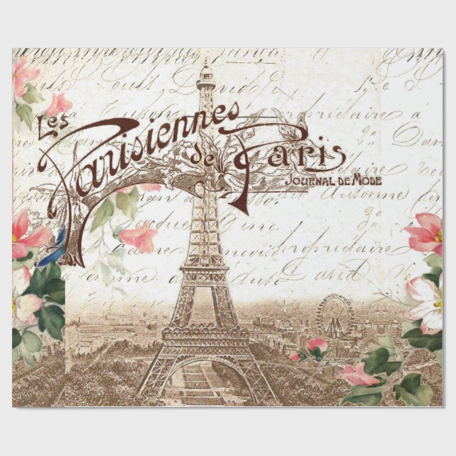 Papel De Regalo París en primavera (Superficie plana)