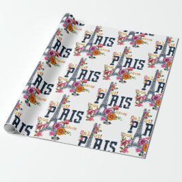 Papel De Regalo París floral