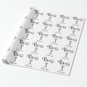 Papel De Regalo PARÍS Te amo