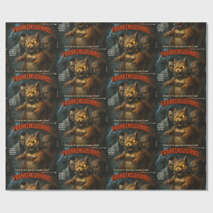Papel De Regalo Parodia Clásica de Película de Frankensquirrel