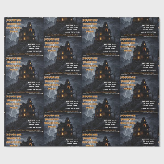 Papel De Regalo Parodia de Haunted Squirrel Peak (Superficie plana)