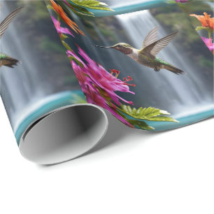 Papel De Regalo Parque de la cascada de Hummingbird