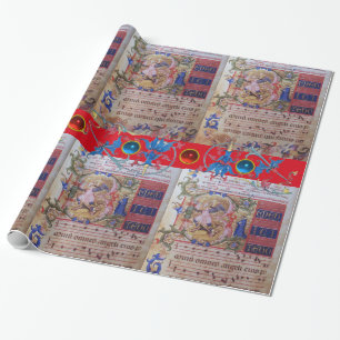 PAPEL DE REGALO PARQUE DE MÚSICA CHORAL FLORAL DE ST MICHAEL ARCHA