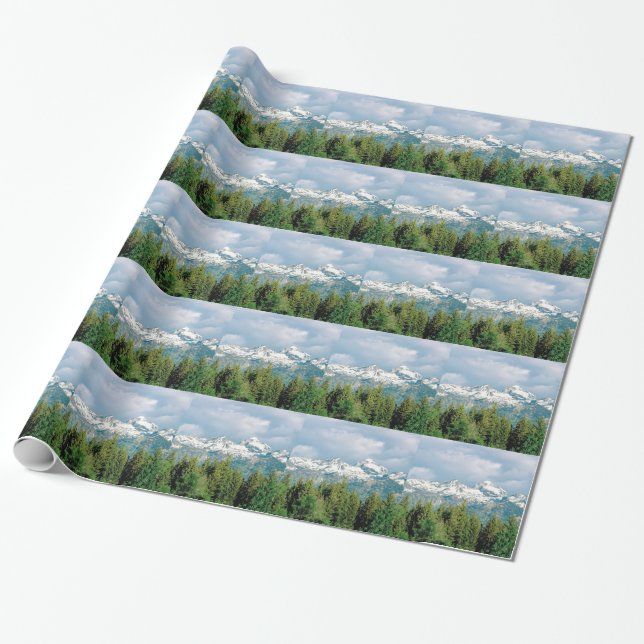 Papel De Regalo Parque magnífico de Tetons (Desenrollado)