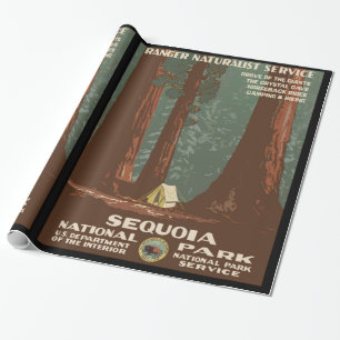 Papel De Regalo Parque nacional de secoya