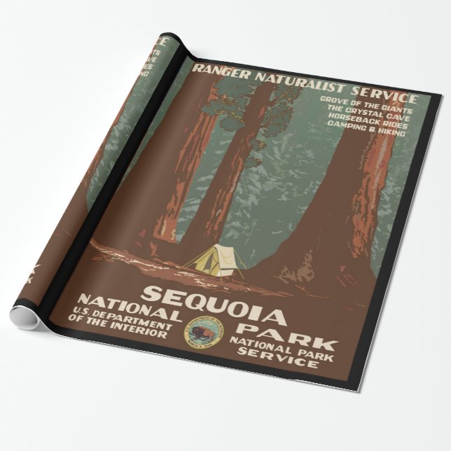 Papel De Regalo Parque nacional de secoya (Desenrollado)