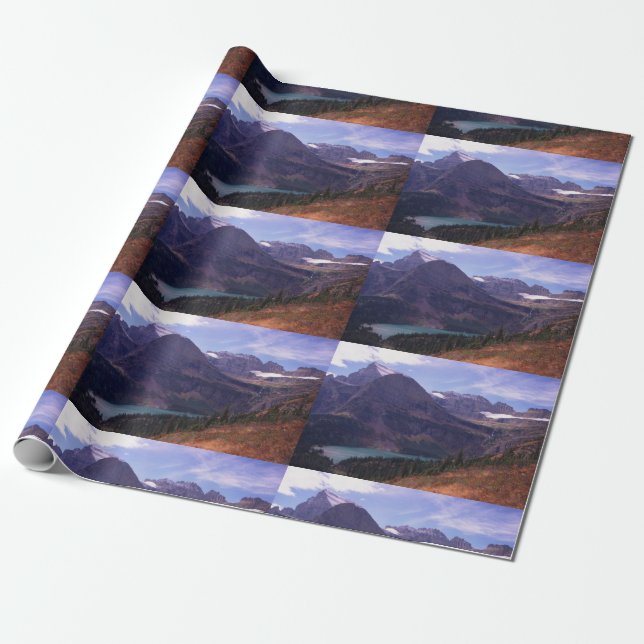 Papel De Regalo Parque Nacional Glacier (Desenrollado)
